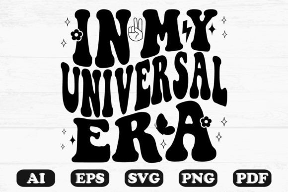 Download N My Universal Era Retro Wavy Svg - Universal Collection